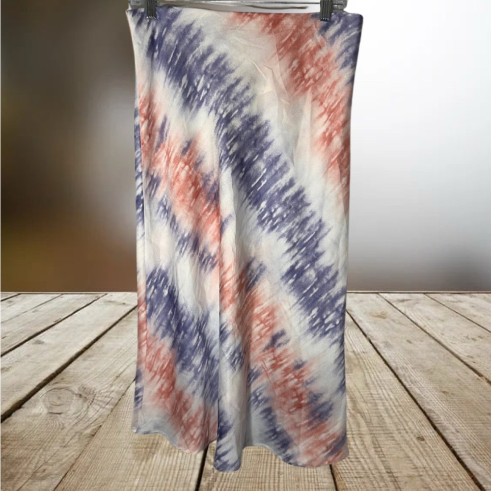 re:named Tie-Dye Midi Skirt